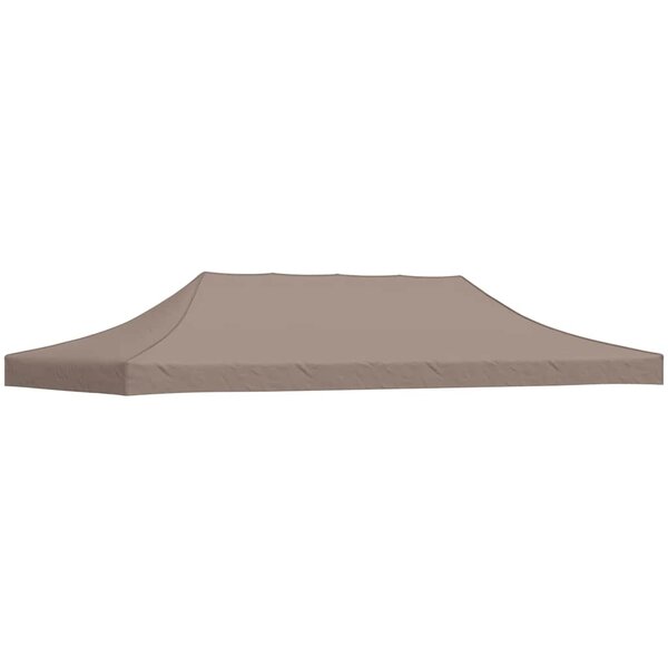 vidaXL Toit de tente de réception 6x3 m Taupe 270 g/m²