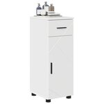 vidaXL Cabinet de salle de bain Blanc brillant 30 x 35 x 80 cm