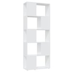 vidaXL Bibliothèque Séparateur de pièce Blanc 60x24x155 cm