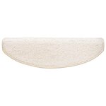 vidaXL Tapis d'escalier auto-adhésifs 15 pc 80 x 24 5 x 3 5 cm Blanc