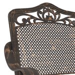 Chaises de jardin vidaXL 2 Pièces en aluminium coulé bronze