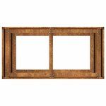 vidaXL Jardinière rouillé 80x40x80 cm acier inoxydable