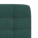 vidaXL Chaises à manger lot de 4 Vert foncé Velours