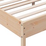 vidaXL Cadre de lit sans matelas 180x200 cm bois massif de pin