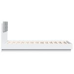 vidaXL Cadre de lit sans matelas blanc 90x190 cm