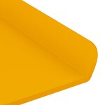 vidaXL Étagère flottante 4 Pièces Jaune moutarde 80 x 9 x 2 5 cm Acier