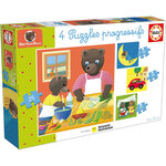 Puzzles - Petit ours brun - 12 16 20 et 25 pièces - Dès 3 ans - Educa