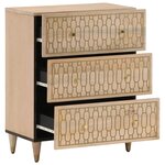 vidaXL Armoire latérale 60x33x75 cm bois massif de manguier