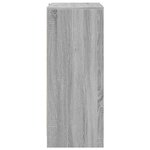 vidaXL Buffet avec LED sonoma gris 77x34x85 cm bois d'ingénierie
