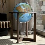 Globe terrestre lumineux sur pied Ø 50 cm - Cross Blue