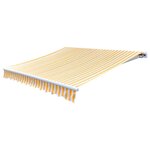 vidaXL Tissu d'auvent Jaune tournesol/blanc 3x2 5 m (cadre non inclus)