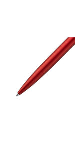 Waterman graduate allure stylo bille   laque rouge satinée  recharge encre bleue pointe moyenne  coffret cadeau