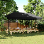vidaXL Tente de fête Noir 292 x 580 x 315 cm Tissu Oxford