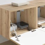 vidaXL Meuble TV mural 2 Pièces Chêne artisan 60 x 31 x 29.5 cm