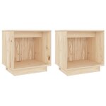 vidaXL Tables de chevet 2 Pièces 40x30x40 cm Bois de pin solide