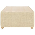 vidaXL Cadre de lit sans matelas crème 100x200 cm tissu