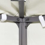 vidaXL Toile supérieure de belvédère 310 g / m² 3 x 3 m Blanc crème