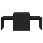 vidaXL Tables gigognes Chêne noir 100 x 48 x 40 cm Bois d'ingénierie