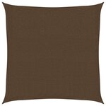 vidaXL Voile d'ombrage 160 g/m² Marron 2x2 m PEHD