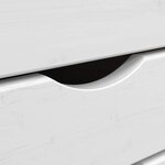 vidaXL Armoire roulante avec tiroirs MOSS bois de pin marron miel