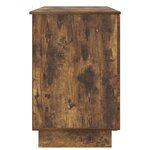 vidaXL Bureau Chêne fumé Bois d'ingénierie 142 5 x 50 x 75 cm