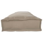 vidaXL Coussin de palette Taupe 200 x 40 x 8 cm Tissu Oxford