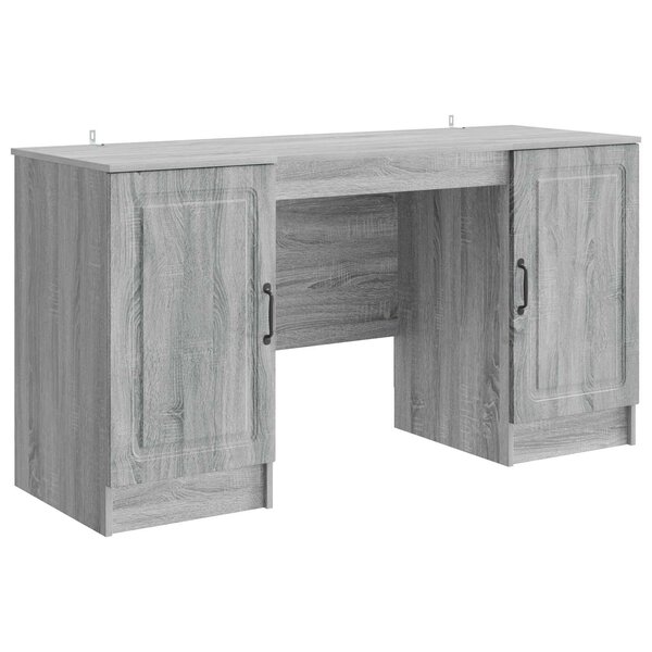 vidaXL Bureau Sonoma gris 142 5 x 50 x 75 cm Bois d'ingénierie