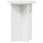 vidaXL Support de Plante 2 pièces Blanc brillant Ø29 5 x 40 cm