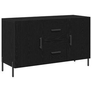vidaXL Buffet Chêne noir 100 x 36 x 60 cm Bois d'ingénierie