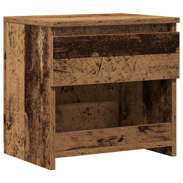 vidaXL Table de chevet vieux bois 40x30x39 cm bois d'ingénierie