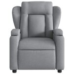vidaXL Fauteuil inclinable Gris clair Tissu