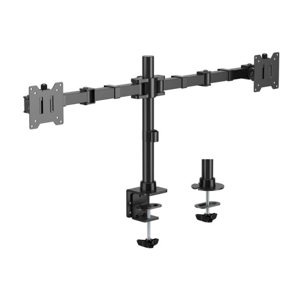 Support de table pivotant et inclinable Aisens Eco pour écran/TV 20 kg (3 pivots - 2 bras) 17-35" - Noir