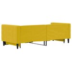 vidaXL Lit de jour avec lit gigogne jaune 80x200 cm velours