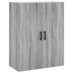 vidaXL Armoires murales 2 Pièces sonoma gris 69 5x34x90 cm