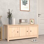 vidaXL Armoire à chaussures 110x38x45 5 cm Bois de pin massif