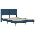 vidaXL Cadre de lit Bleu 160 x 200 cm Polyester