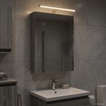 vidaXL Armoire Miroir de Salle de Bain Gris Sonoma 40 x 10 5 x 60 5 cm