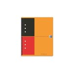 Cahier NOTEBOOK spirale A5+ 160P perforées 80g lignées 6 mm orange OXFORD