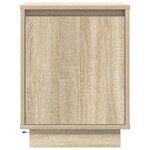 VidaXL Table de chevet avec lumières LED chêne sonoma 38x34x50 cm
