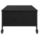 vidaXL Table basse Chêne noir 91 x 55 x 32 cm Bois d'ingénierie