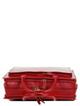 Porte ordinateur Premium en cuir - KATANA - 14 pouces - 3 compartiments - L39.0 x H29.5 x P13.0 cm- 31044-Rouge