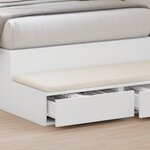 Tiroirs de lit vidaXL Blanc 80x36 5x16 5 cm Bois aggloméré