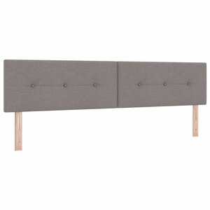 vidaXL Tête de lit LED avec des lumières à LED Taupe 200 cm Polyester