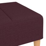 Vidaxl repose-pied violet 78x56x32 cm tissu