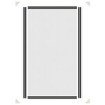 vidaXL Moustiquaire magnétique pour fenêtres blanc 80x140 cm