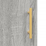 vidaXL Buffet haut Sonoma gris 69 5x34x180 cm Bois d'ingénierie