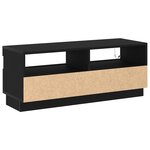vidaXL Meuble TV Noir 100 x 35 x 40 cm Bois d'ingénierie
