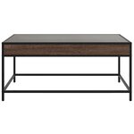 vidaXL Table basse avec LED Infinity chêne marron 90x50x41 cm