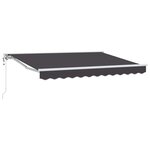 vidaXL Auvent rétractable électrique Anthracite 3 5 x 2 5 m