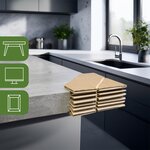Pack and Move - Lot de 48 protections d'angles amovibles - 2 5 → 12 x 12 cm - Pour cadre  TV  tableau